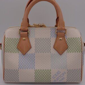 Louis Vuitton Speedy 20 Bandouliere Damier Pistachio